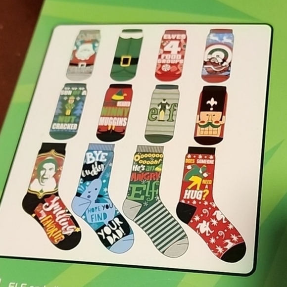 Elf son of a nutcracker mens 12 days socks new - Picture 3 of 3